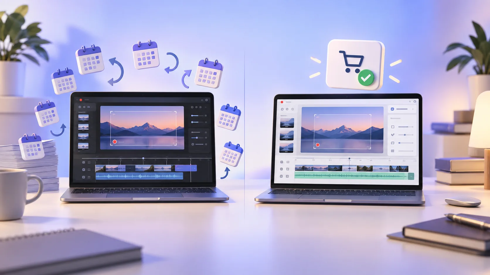 ScreenTale and Screen Studio creator workflows compared side by side