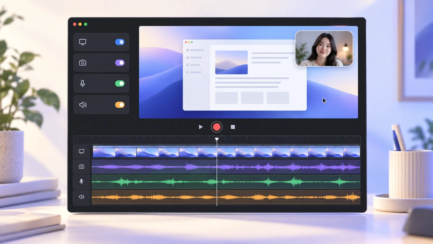 Cách quay màn hình và system audio cùng mic, camera trên Mac