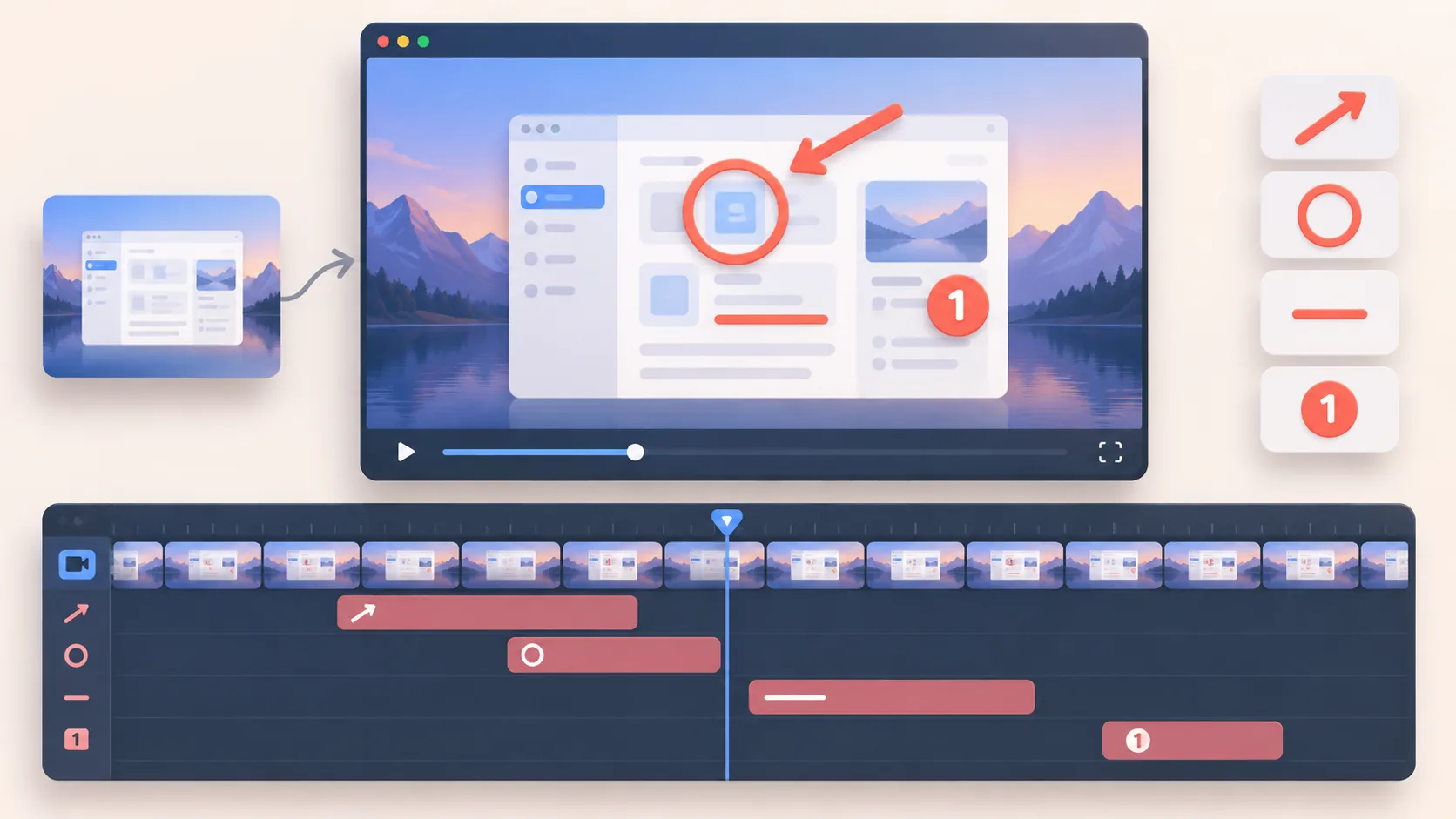 Cách thêm annotation vào video màn hình sau khi quay